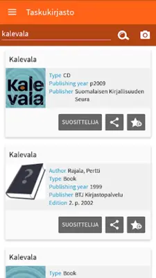 Taskukirjasto android App screenshot 2